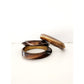 Vintage 70s Bracelets Brown Ombre Beveled Bangles