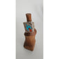 Vintage Mens Ring Native American Sterling Silver Thunderbird Turquoise Coral Chip Mosaic Navajo Inlay