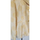 Vintage 2000s Armani Collezioni Blazer Cream Gold Print Flax Silk Print / L