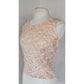 Vintage 50s 60s Beaded Shell Pale Pink Handmade Hong Kong