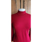 Vintage 90s Red Sweater St John Knit Turtleneck