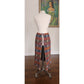 Vintage Folk Costume Apron Skirt Tapestry Weave Style Red Blue Patchwork