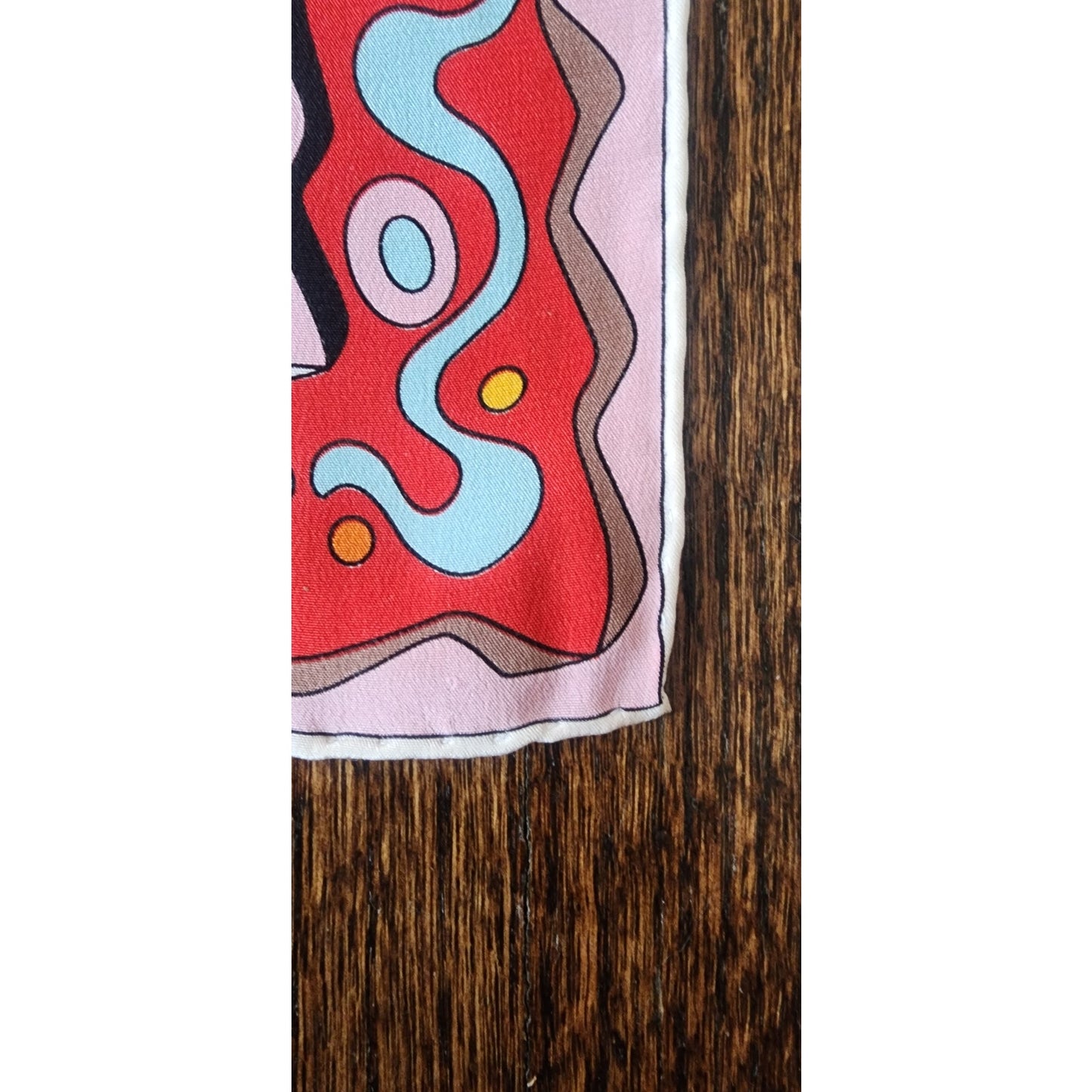 Archival Vintage 60s Emilio Pucci Silk Scarf Occhi Eye Psychedelic Oblong Stole