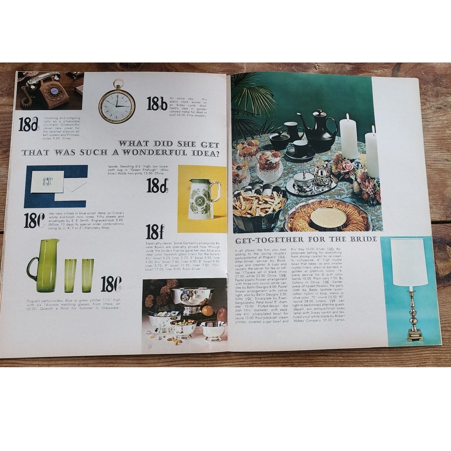 Vintage 60s Housewares Catalog Interior Design Decor Pogue's Inside-Out