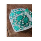 Vintage 1950s Ornate Cocktail Hat Green White Beaded Exotic
