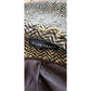 Vintage Y2K Houndstooth Coat Gray Herringbone Wool Large Collar Ellen Tracy / M