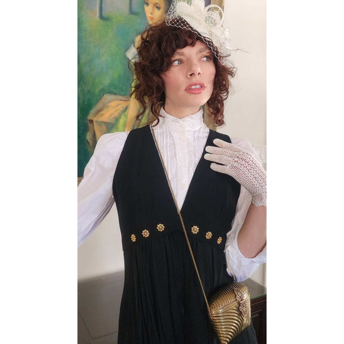 Vintage 90s Karl Lagerfeld Black Party Dress Gold Rosettes RareJule Vintage Vintage 90s Karl Lagerfeld Black Party Dress Gold Rosettes RareJule Vintage