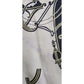 Vintage HERMES Scarf Square Silk Ex-Libris Yellow Hugo Grygkar Horse Carriages