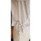 Antique Edwardian Blouse White Cotton Lace Embroidery Sailor Collar / S