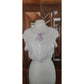 Vintage 1900s Blouse White Antique Edwardian Crochet Lace Cropped Top Button Down