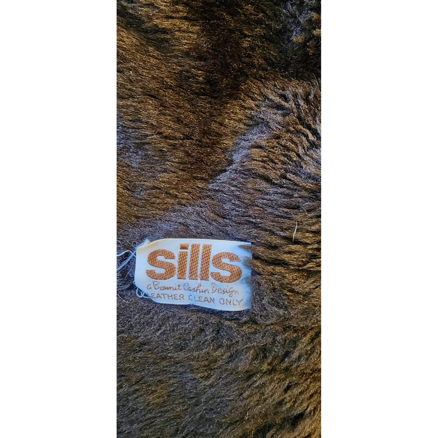 Vintage 70s SILLS A Bonnie Cashin Design Brown Leather Raccoon Fur Coat