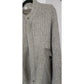Vintage 80s Mens Jacket Gray Knit Italian Wool & Leather XL