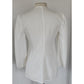 Vintage 90s GIORGIO ARMANI BLACK LABEL Jacket White Linen Blazer / Medium