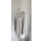 Vintage Eileen Fisher Linen Cardigan Light Beige Gray / L