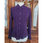 Y2K Prada Silk Blouse Purple Long Sleeve Single Pocket Button Down