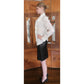 Vintage 90s Jil Sander White Structured Cotton Blouse Shirt Italian Size 40