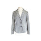 Vintage 90s Emporio Armani Blazer Gray Stripe / M