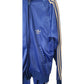 Vintage 1970s ADIDAS Track Suit Blue w/White Stripe Jacket + Pants / Medium
