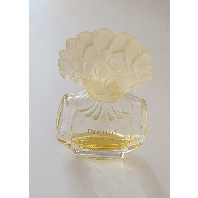 Lot of 4 Vintage Perfume Bottles Minis Collectible Glass Givenchy Valentino Herrera