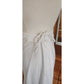 Antique Edwardian Embroidered Petticoat Skirt Underskirt White Cotton Drawstring Waist L