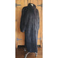 Vintage 1990s Black Ranch Mink Fur Coat Sized Medium to Large Evans Collection