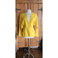 Vintage 80s Versace Blazer Yellow Linen