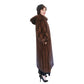 Vintage 1980s Sable Fur Coat Long Ankle Length Hoode