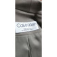 90s Calvin Klein Vintage Gray Olive Green Wool Blazer Oversized 2 Button Career Jacket