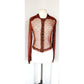 Vintage 70s Brown Lace Sheer Shirt