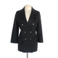 Vintage 90s Black Blazer Antonio Baldan Double Breasted