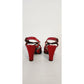 Vintage 40s Red Platform Heels Shoes Maryjane Sandals Frederic Originals 7