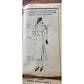Vintage 30s Sewing Pattern of Fitted Coat w/Collar Butterick 7097 Size 33 Bust