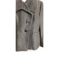 2010 Armani Collezioni Blazer Gray Microgrid Wool High Collar / L