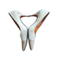 Vintage 50s Beige Shoes High Heels Pointy Toe Andrew Geller Two Toned 8.5