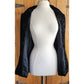 Vintage 90s Burnout Velvet Blazer Black Jacket Annie Alexander