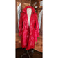 3.1 Phillip Lim Red Trench Coat Raincoat with Belt 2010s