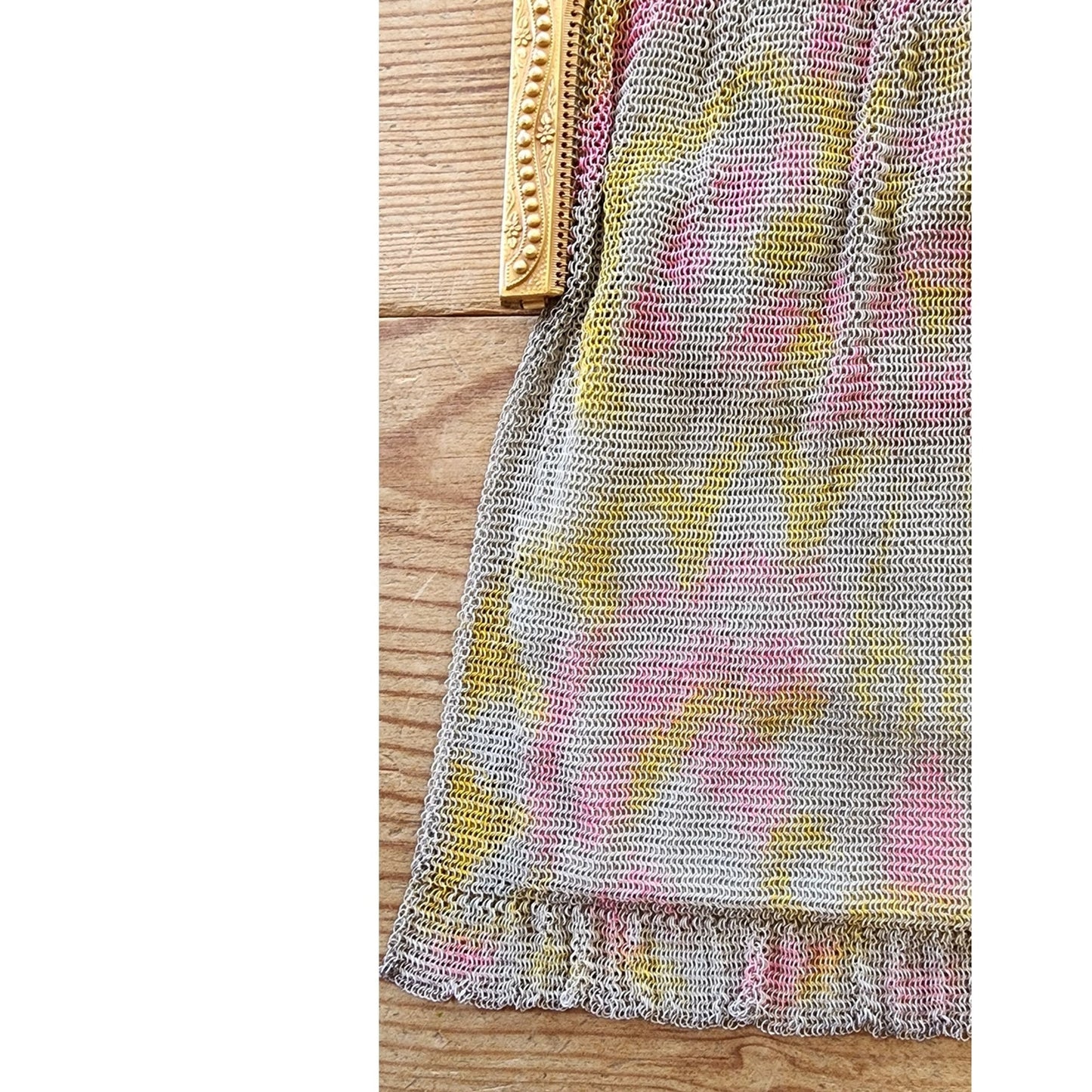 Antique Handbag Watercolor Mesh Edwardian Whiting Davis