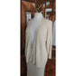 Vintage 1990s Zoran Set Cashmere Silk Knit Cardigan Maxi Skirt Shell Cream 3 Pc