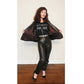 Vintage 1980s Brown Leather Jacket + Pants Suit Lanna Medium