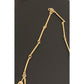 Vintage Gold Necklace Geometric Triangle Pendants Klimt Art Deco Style
