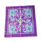 Vintage Pucci Cotton Print Scarf Purple Pink Pattern 16" Square Foulard