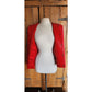 Vintage 80s Red Leather Jacket Snap Front Closure / S