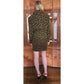 Vintage 90s Monica Bianco Milano Animal Print Skirt Suit Structured Jacket Set Made in Italy