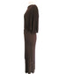 Vintage 1970s Mollie Parnis Dress in Brown Jersey