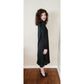 Vintage 70s Black Dress Butterfly Embroidery Ciao Ltd