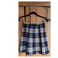 Vintage 60s Wool Plaid Mini Skirt Kilt Style Juniors Teen