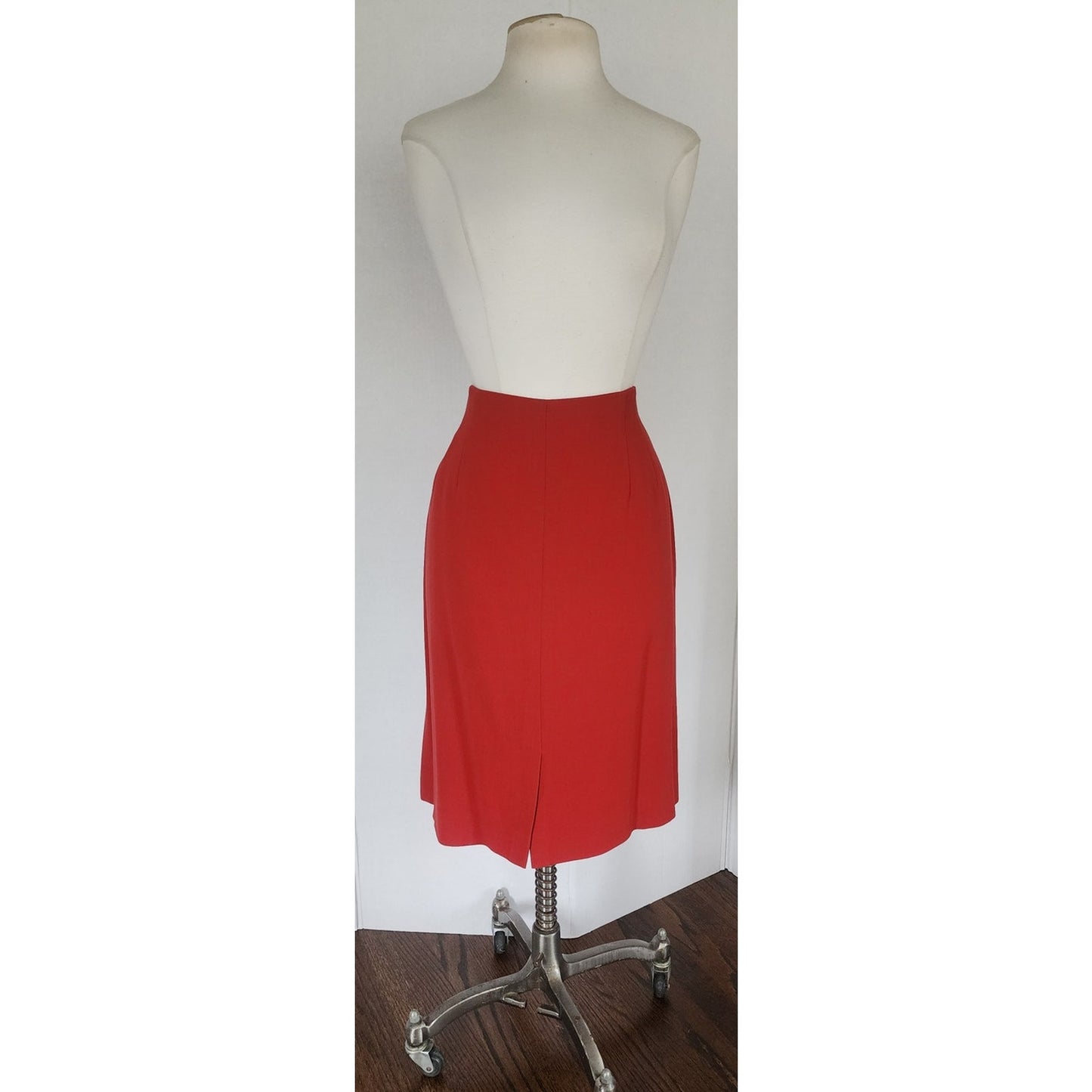 Vintage 1990s Armani Black Label Skirt Suit Rust Red Wool IT 50 / Large