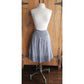 Vintage 2000s Burberry Summer Skirt Gray Cotton Midi Length / Med
