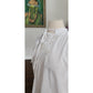 Antique Edwardian Poet's Blouse White Cotton Tunic Shirt w/ Embroidered Crochet Lace Sash Tie