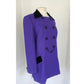 Vintage 90s Purple Blazer Badgley Mischka Long Jacket